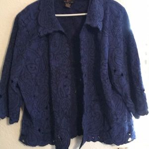 3x royal blue jacket